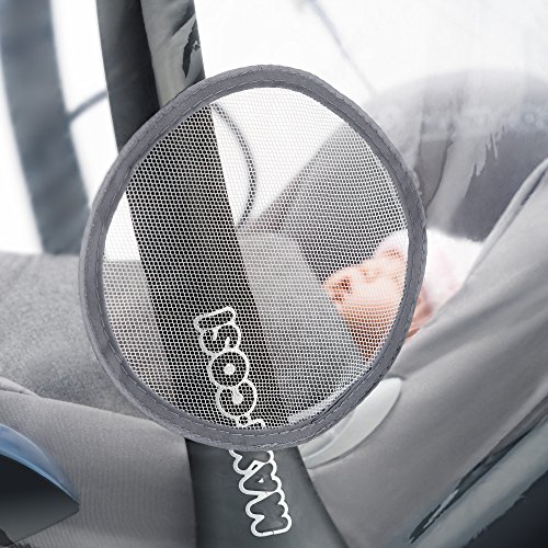 Universal Komfort Regenschutz für Babyschale (z.B. Maxi-Cosi / Cybex / Römer) | gute Luftzirkulation, verschließbares Kontakt-Fenster, Eingriffsöffnung für Tragegriff, PVC-frei - 4