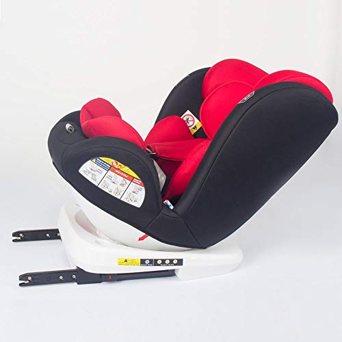 Baby Kindersitz Autokindersitz Gruppe 0+1/2/3 (0-36 kg/0-12 Jahre) mit ISOFIX ECE R44/04 TG19008-D01 ROT - 3