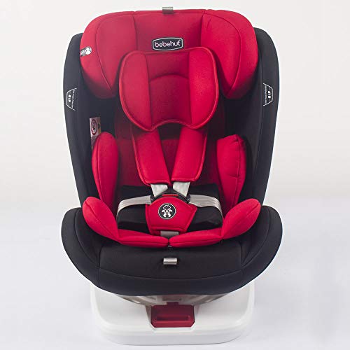 Baby Kindersitz Autokindersitz Gruppe 0+1/2/3 (0-36 kg/0-12 Jahre) mit ISOFIX ECE R44/04 TG19008-D01 ROT - 4